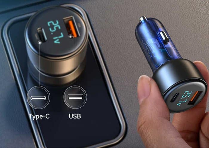 شارژر فندکی دارای دو پورت