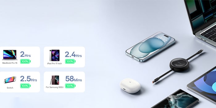 شارژ ایمن و سریع با کابل بیسوس
