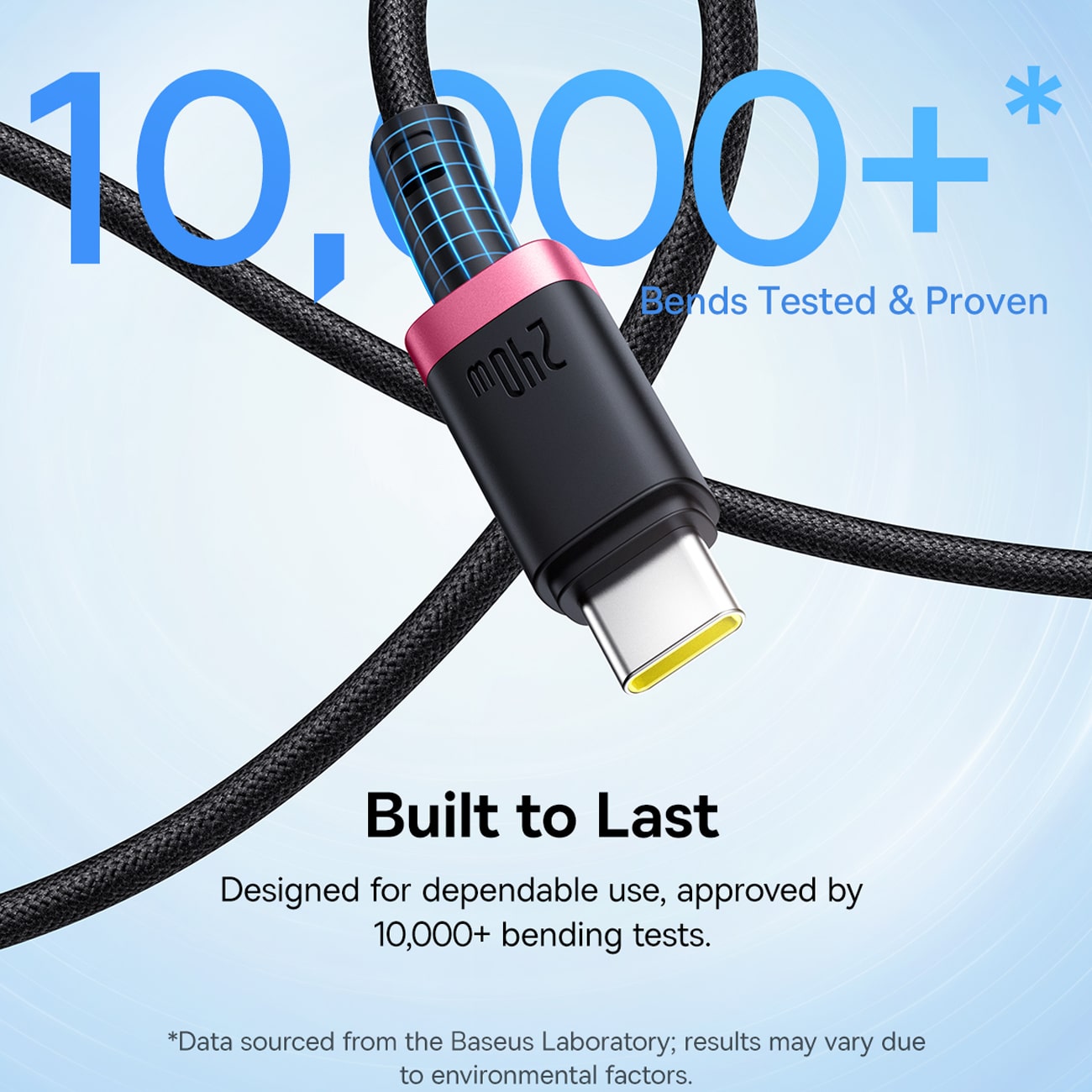 کابل با 10000 بار خم‌شدن