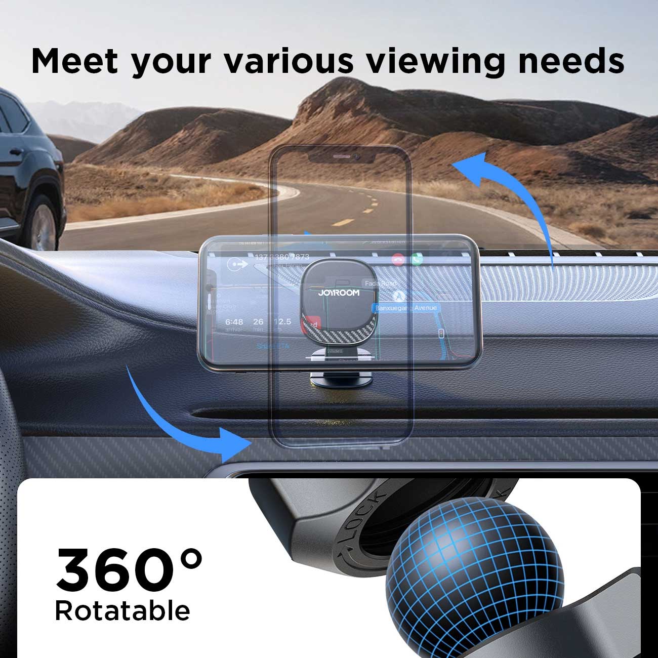 چرخش 360 درجه پایه موبایل