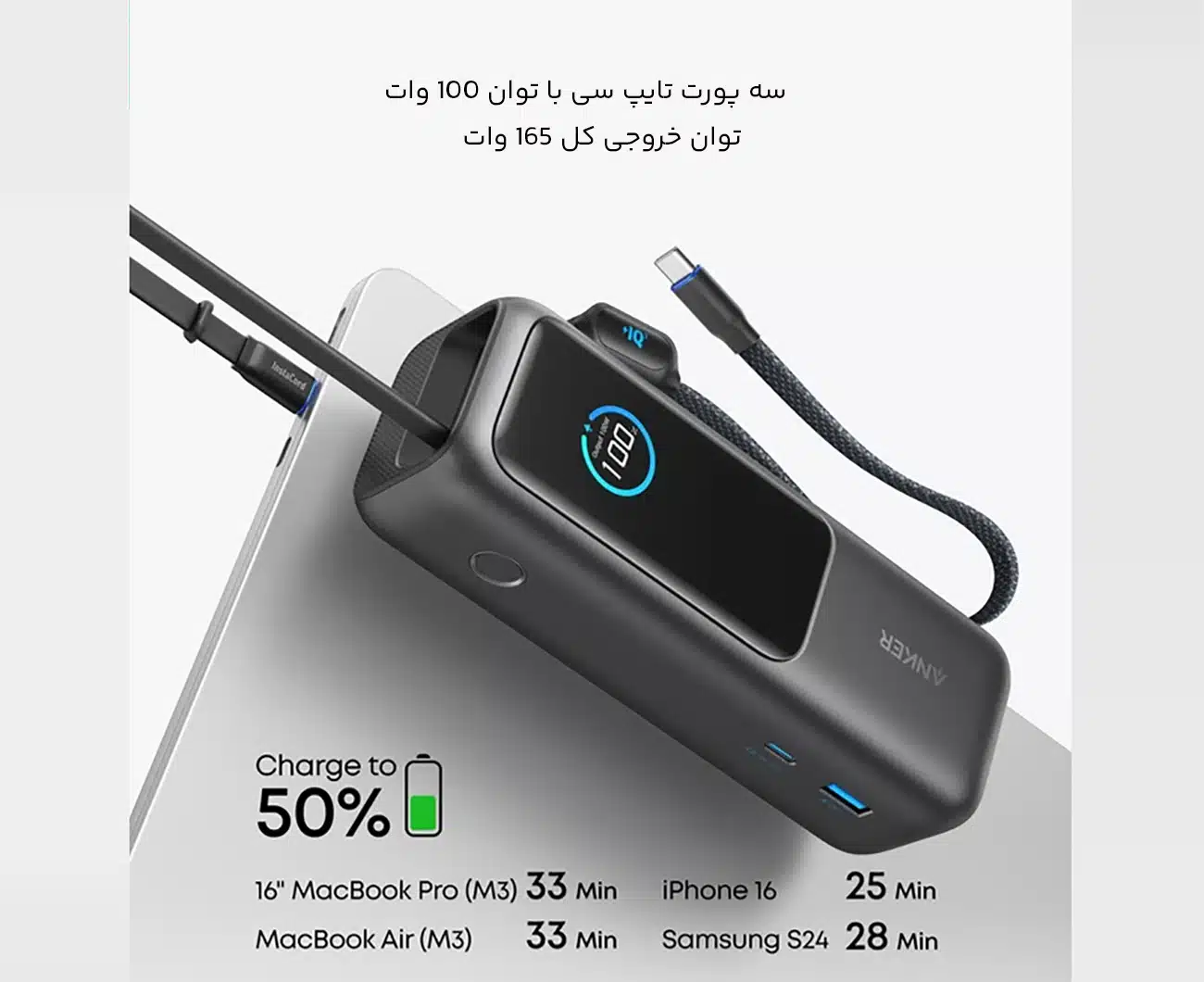 توان بالای پاوربانک