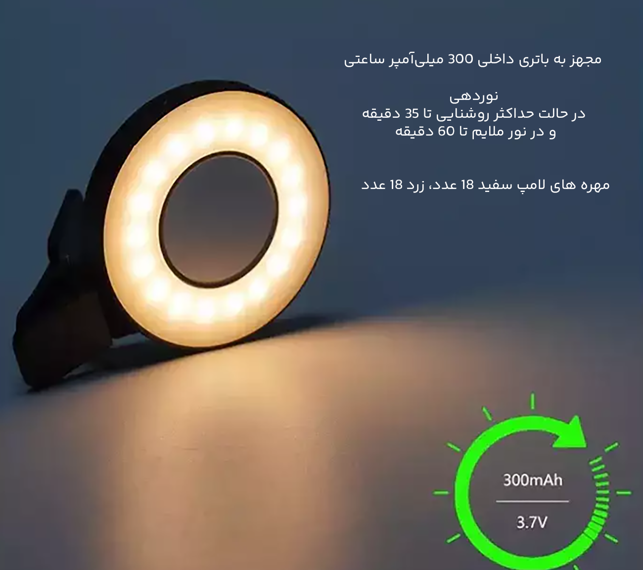 شارژدهی بالای چراغ مغناطیسی