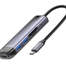 هاب شارژر تایپ سی 6 پورت مک دودو Mcdodo HU-7740 6 in 1 USB-C HUB