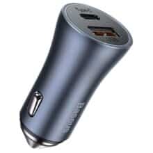 شارژر فندکی فست شارژ ماشین دو پورت بیسوس CCJD-0
