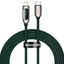 کابل شارژ لایتنینگ به تایپ سی 20 وات بیسوس Baseus Display Fast Charging Data Cable 2m CATLSK-A01