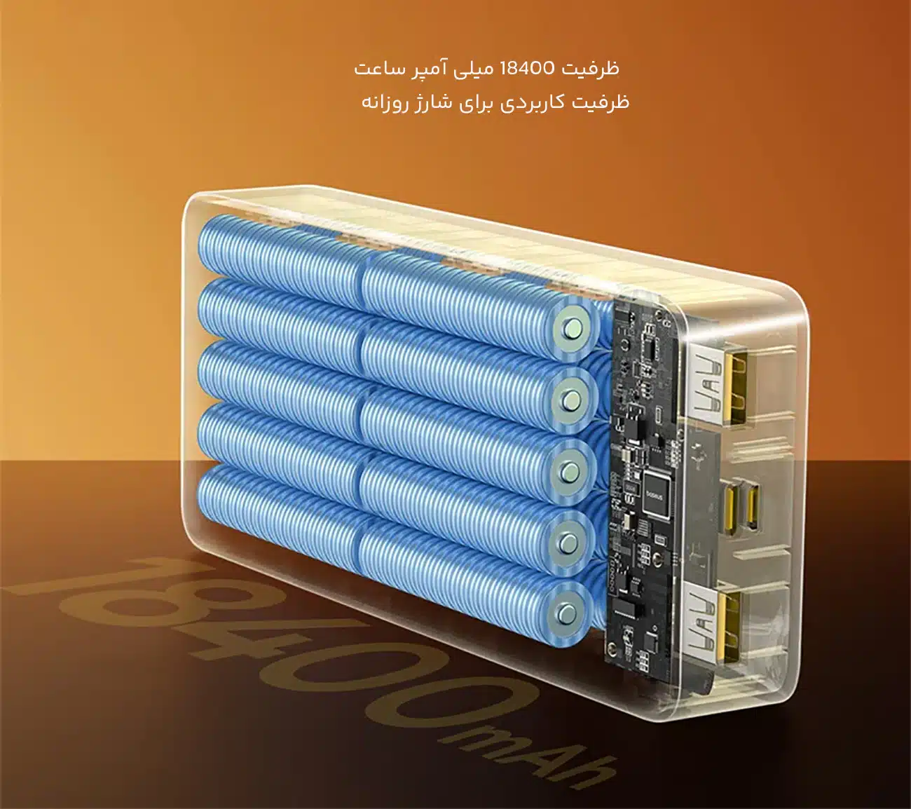 ظرفیت بالای شارژر همراه