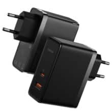 شارژر دیواری سوپر فست شارژ تایپ سی و یو اس بی 100 وات همراه با کابل بیسوس Baseus GaN5 Pro CCGP090201