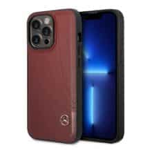قاب چرمی آیفون 14 پرو طرح مرسدس بنز Mercedes-Benz Leather Case