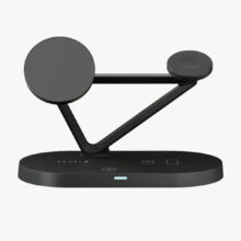 شارژر وایرلس مگنتی مولتی شارژ لِوللو Levelo Premio 5 In 1 Wireless Charging Pad LVL51WCPBK