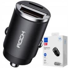 شارژر فندکی فست شارژ ماشین تایپ سی 30 وات راک h15