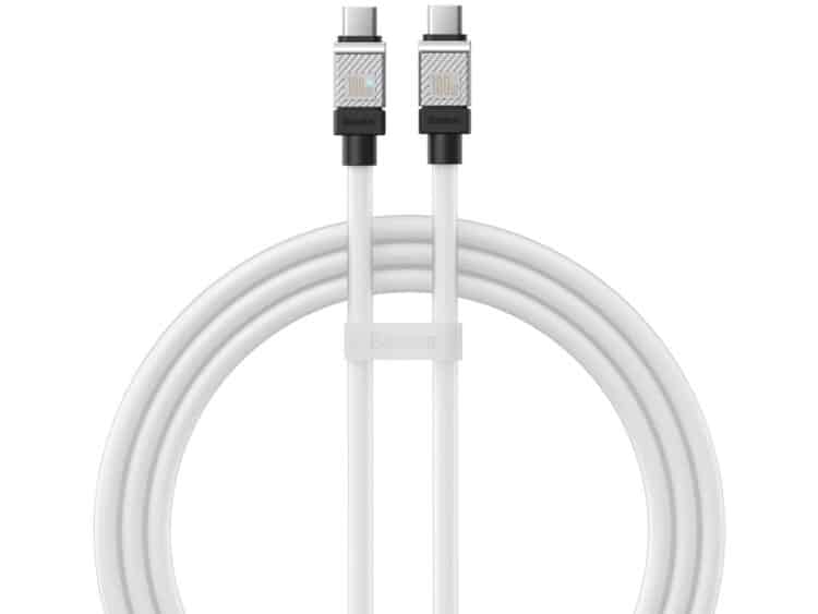 کابل سوپر فست شارژ تایپ سی به تایپ سی 100 وات یک متری بیسوس Baseus CoolPlay Series Fast Charging Cable Type-C – Type-C
