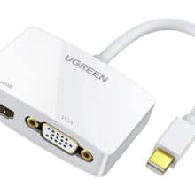 مبدل مینی دیسپلی پورت به وی جی ای و اچ دی ام آی یوگرین Ugreen20421 J43