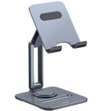 هولدر رومیزی تبلت 360 درجه بیسوس Baseus Desktop Biaxial Foldable Metal Tablet Stand Rotatable Version Space BS-HP006A B10431801811-00