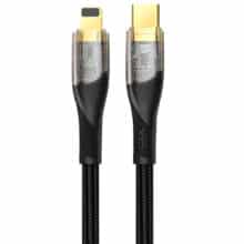 کابل شارژ سریع تایپ سی به لایتنینگ 27 وات یک متری طرح شفاف ایکس او NB-Q223A