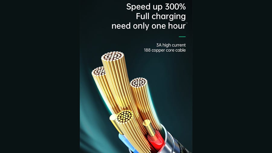 استفاده از هسته های مسی در کابل شارژ سریع و انتقال داده لایتنینگ مک دودو Mcdodo CA-806 Auto Power Off Lightning Data Cable 1.2m