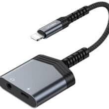 مبدل لایتنینگ به پورت شارژ لایتنینگ و جک 3.5 میلی‌متری صدا رسی RDS-A17
