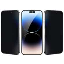 گلس پرایوسی آیفون 15 پرو 3 بعدی گرین GN3DSPY15PBK