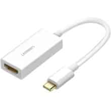 مبدل تایپ سی به اچ دی ام آی یوگرین Ugreen 40273 USB-C To HDMI Adapter 10CM