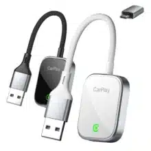 دانگل وایرلس اپل CarPlay و Android Auto یواس‌بی ارلدام CP03 با دانگل تایپ‌سی
