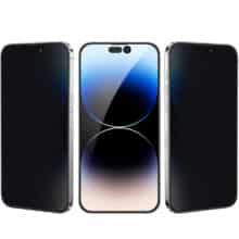 گلس پرایوسی آیفون 15 پرومکس گرین‌لاین Green Lion GN3DSPY15PMBK سه بعدی