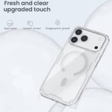 عکس قاب مگ‌سیف آیفون 17 پرومکس نیلکین Nillkin Nature TPU Pro Magnetic شفاف ژله‌ای - فروشگاه ماه به ماه
