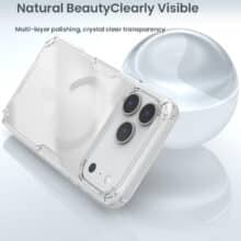 عکس قاب مگ‌سیف آیفون 17 پرومکس نیلکین Nillkin Nature TPU Pro Magnetic شفاف ژله‌ای - فروشگاه ماه به ماه