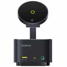 هاب تایپ‌سی 7 پورت و شارژر وایرلس بیسوس Baseus BS-OH122 B00072900121-00