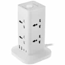 چند راهی برق 8 سوکت 2500 وات، دو USB و دو تایپ‌سی هایکواستار Hicostar HS-PS322