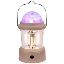 چراغ شارژی کمپینگ رقص نور دار و پاور بانک LF-3358 طرح فانوس