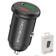 شارژر فندکی ماشین هایکو استار HICOSTAR مدل HS-CC23 توان 30 وات