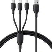 کابل چند سر 3.5 آمپر بیسوس Baseus مدل CB000161 طول 80 سانتی‌متر