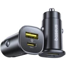 شارژر فندکی فست شارژ باسئوس Baseus مدل BS-c15c1 توان 30 وات