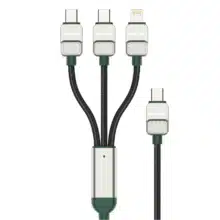 کابل چند سر گرین لاین مدل GN3N1ECCGNBK توان 60 وات 1.2 متر