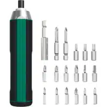 پیچ گوشتی شارژی گرین لاین Green Lion مدل GSD-17  ست 17 عددی