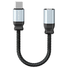 مبدل صدای تایپ سی به AUX هایکواستار hicostar مدل HS-T12C طول 12cm