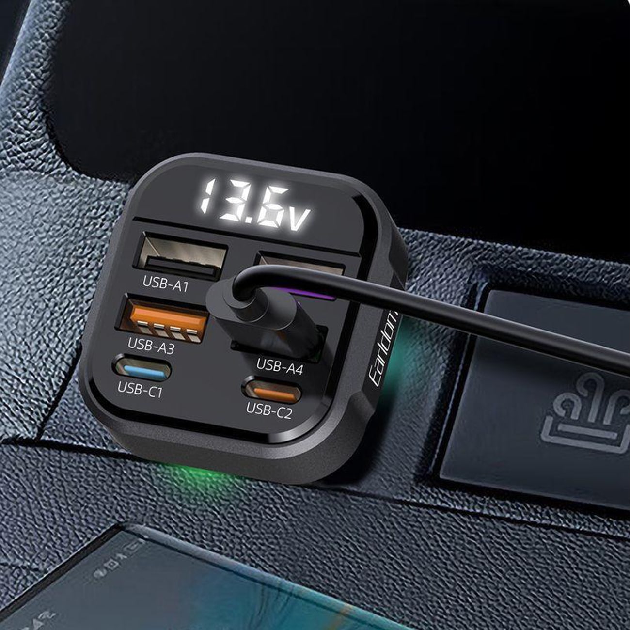 نمایشگر شارژر فندکی خودرو
