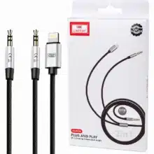 کابل صدای AUX و لایتنینگ ارلدام مدل ET-AUX05 طول 1.2 متر