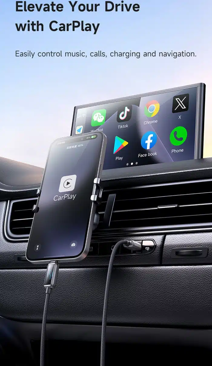 قابلیت کارپلی کابل تایپسی لایتنینگ
