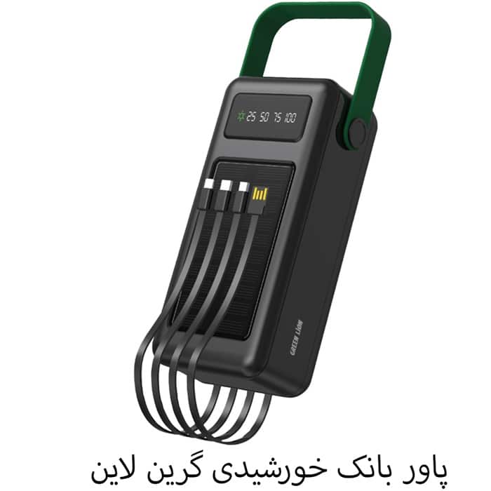 پاور بانک خورشیدی مشکی