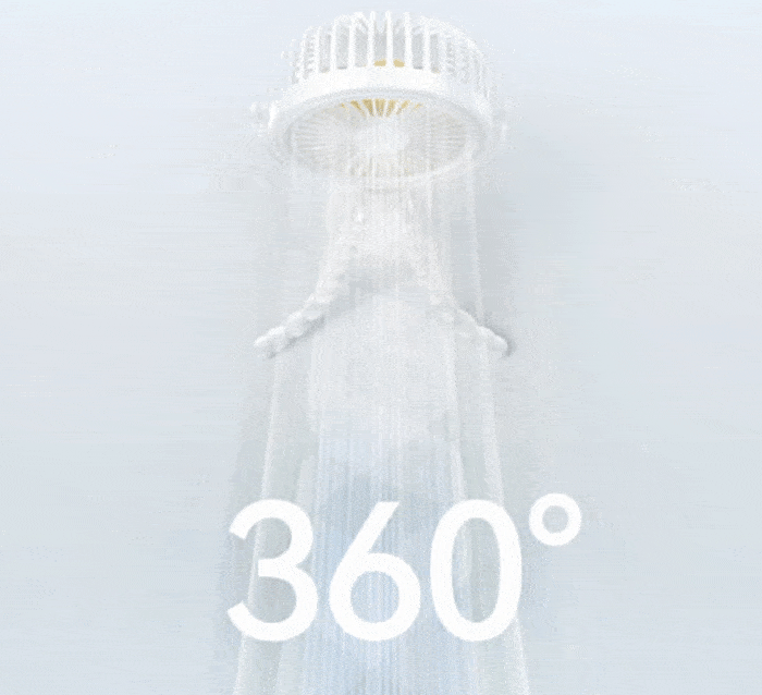 چرخش 360 درجه پنکه شارژی
