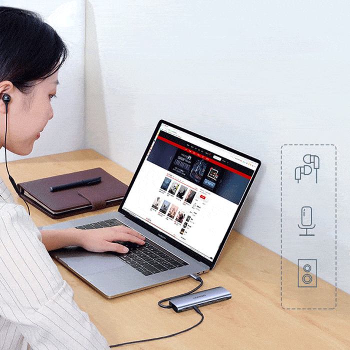 هاب یوگرین با جک هدفون