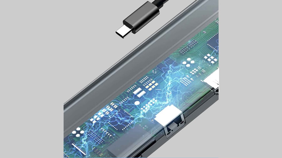 هاب آداپتور تایپ سی چند کاره بیسوس Baseus Enjoyment Type-C 11in1 Hub Adapter دارای تراشه کنترل عملکرد هاب