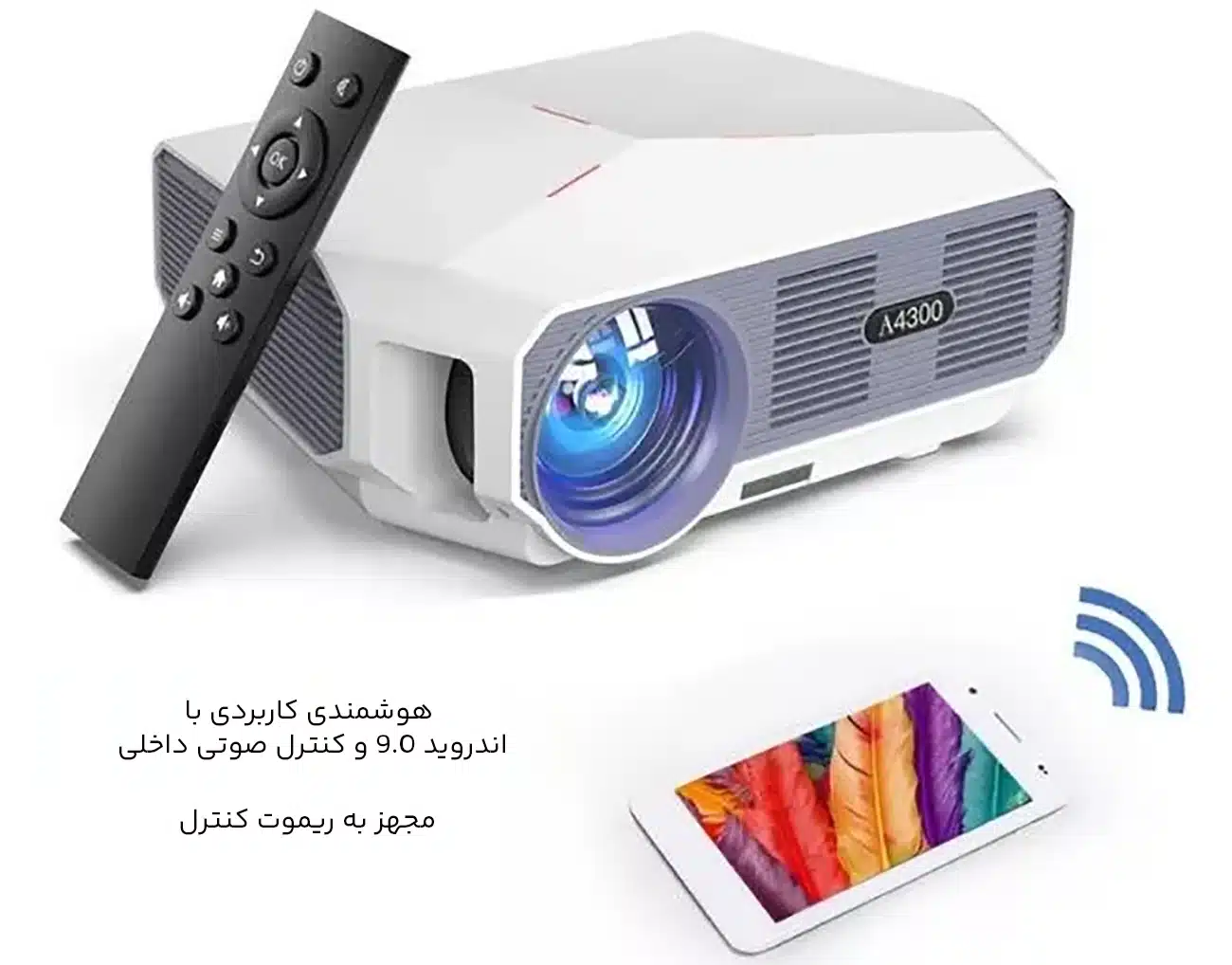 پروژکتور با کنترل صوتی هوشمند