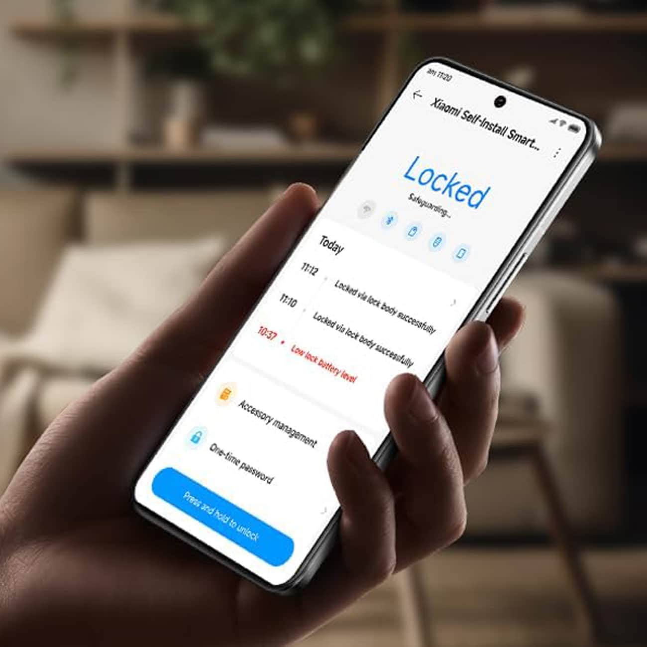 استفاده کاربر از اپ قفل