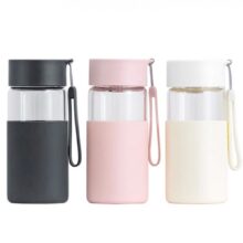 بطری شیشه ای قابل حمل شیائومی Xiaomi Youpin Funjia Home Portable Glass Bottle Capacity 350ml