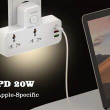 عکس چند راهی 2 سوکت و 2 یو‌اس‌بی و یک تایپ‌سی الدنیو Ldnio Power Strip SC2311 - فروشگاه ماه به ماه