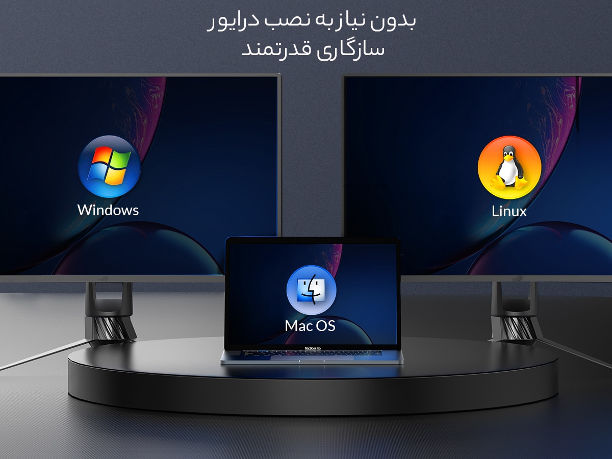 کارت خوان تایپ سی بدون نصب درایو
