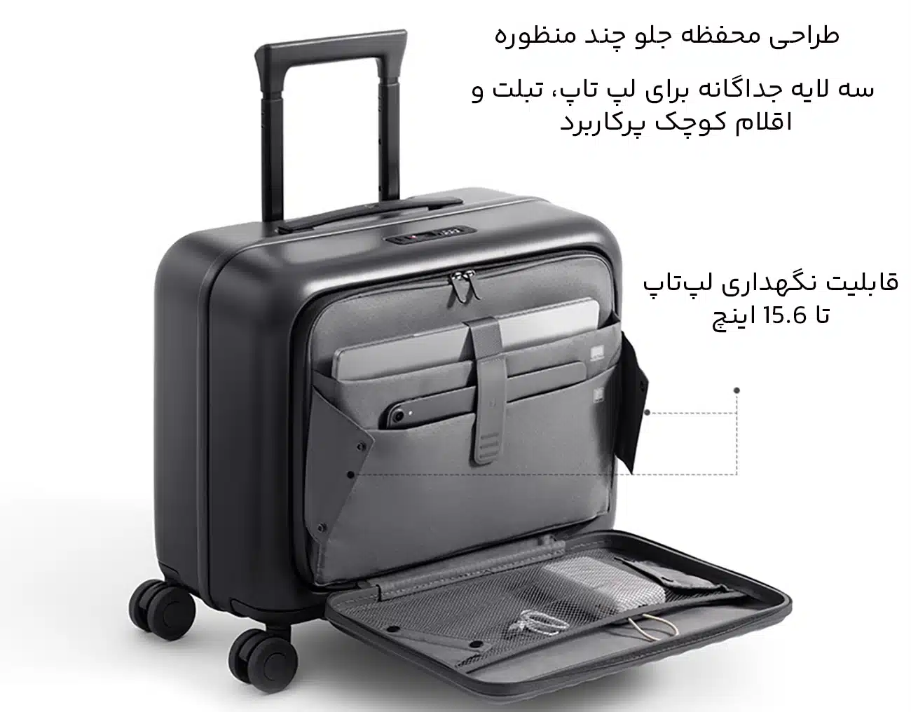 درب جلویی مستقل برای لپتاپ