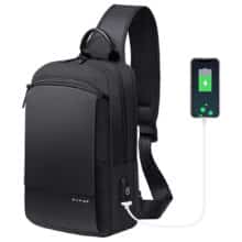 کیف کراس بادی مردانه بنج اصل Bange BG-77112 ضد آب USB دار