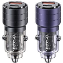 شارژر فندکی فست شارژ ماشین تایپ سی 95 وات یوسامز US-CC176 C36